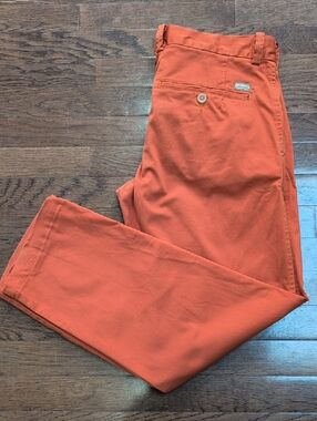 Diesel Rust Orange Slim Leg Cotton Chino Pants Size 32